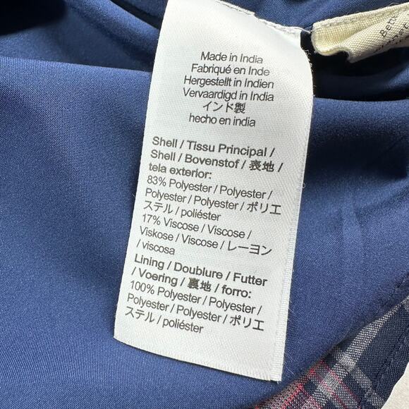 Madewell Dress Womens Large Purple Lucie Puff Sleeve Smocked Mini Rockfern Plaid - Picture 5 of 12